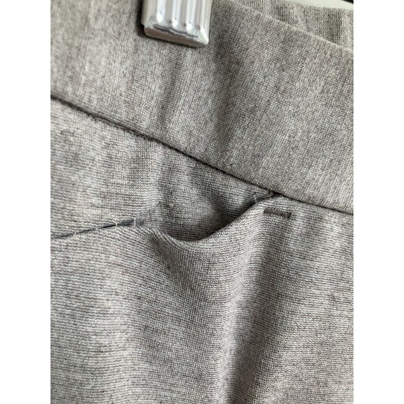 J. Jill Ponte Slim Knit Pull On Pants SMALL Mocha Heather Stretch Waist - Picture 7 of 8